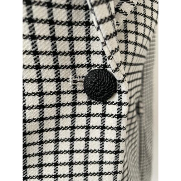 Rachel Zoe Blazer Jacket Single Breast Plaid Stretch Lined Office Professional - Picture 5 of 12